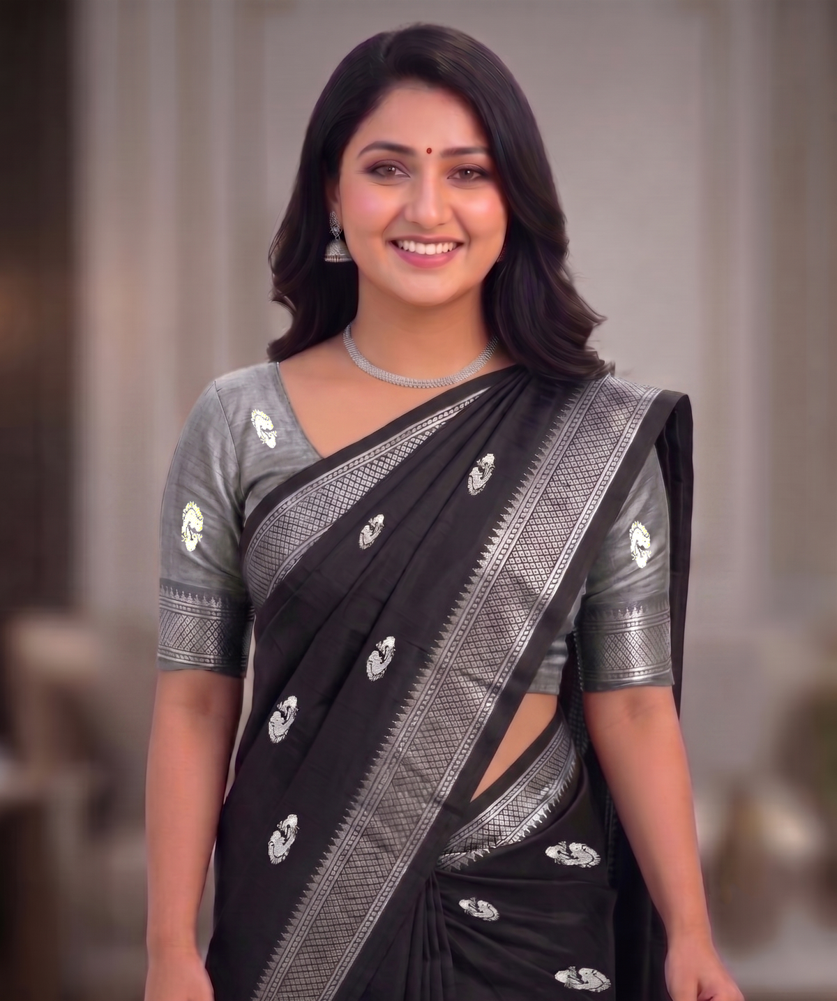 Trendy Designer Zari Woven Cotton Silk Saree With Unstiched Blouse Peice