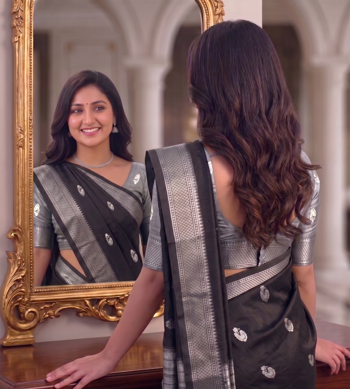 Trendy Designer Zari Woven Cotton Silk Saree With Unstiched Blouse Peice