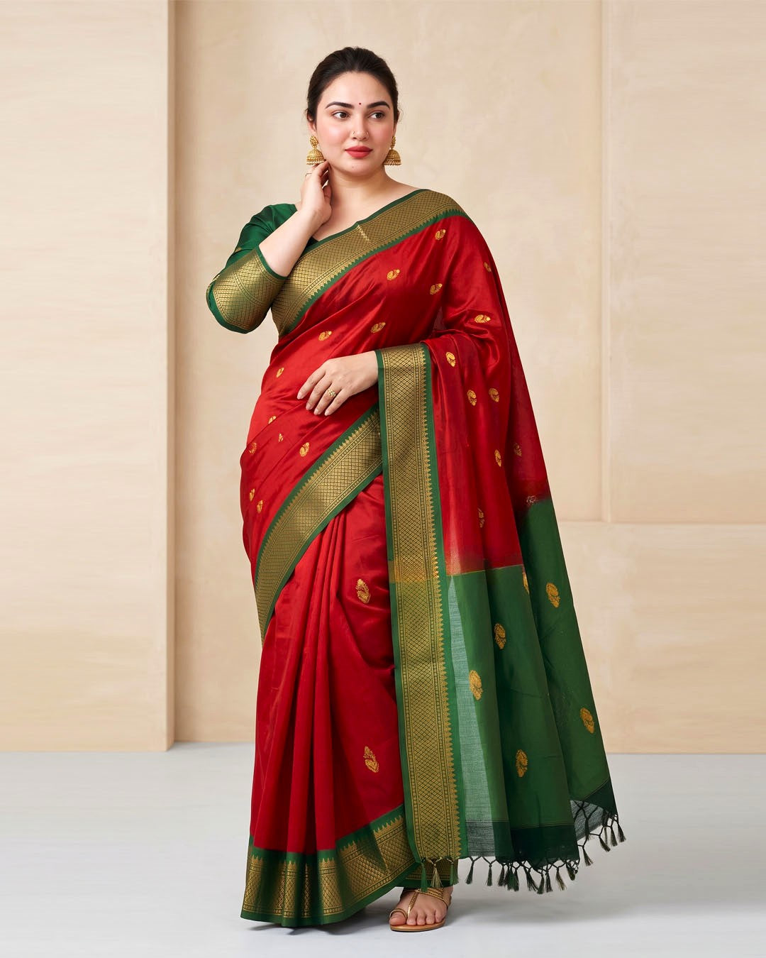 Premium Paithani Cotton Silk Saree